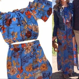 American Threads Two Piece Floral Set